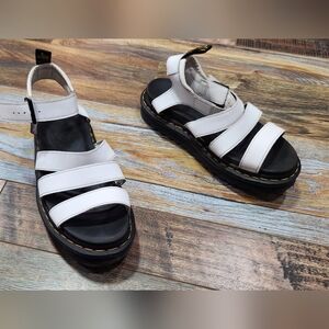 Dr. Martens White Sandals